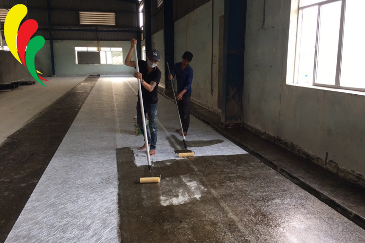 Thi công sơn sàn nhà xưởng Tiền Giang