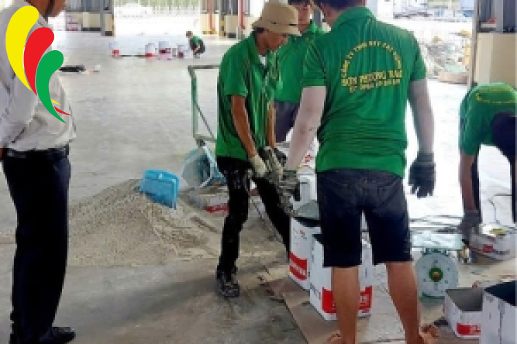 Thi công sơn sàn nhà xưởng Tây Ninh giá rẻ
