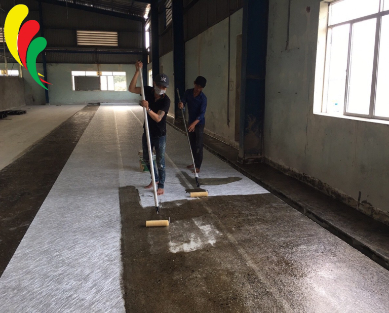 Thi công sơn sàn nhà xưởng Tiền Giang